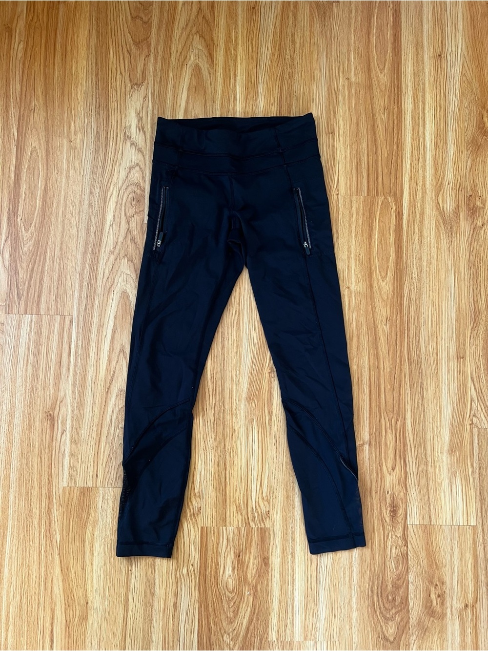 Lululemon Black Zipper Pocket Leggings Size 4